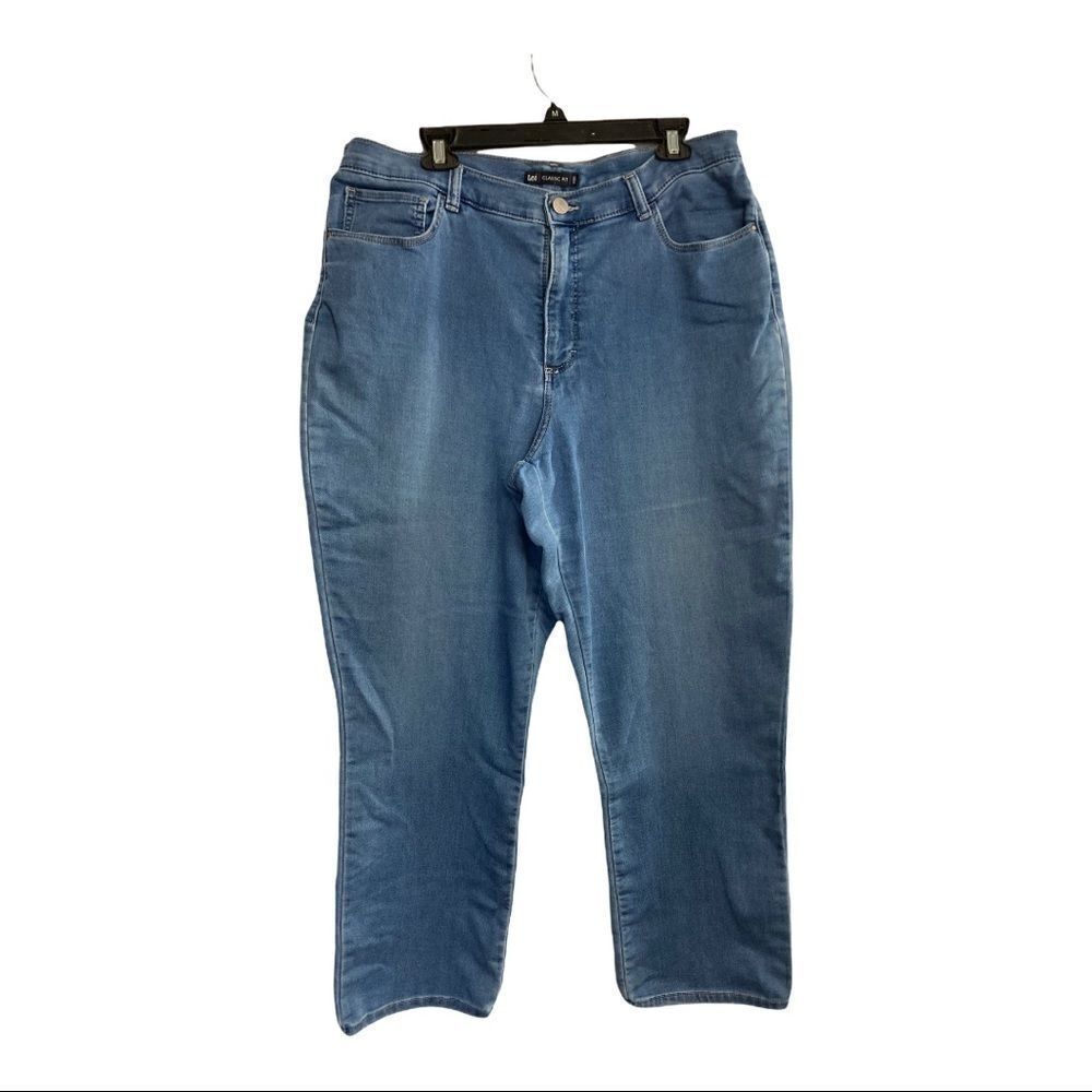 LEE Classic Fit Jeans Blue stretch High Rise‎ Waist 34 Inseam 29SEE DESCRIP